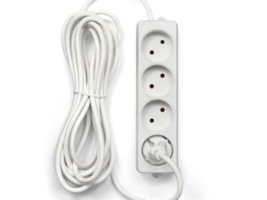 Удлинитель сетевой Гарнизон ЕL-NL4-W-5 белый, 4 розетки,10А, 5м