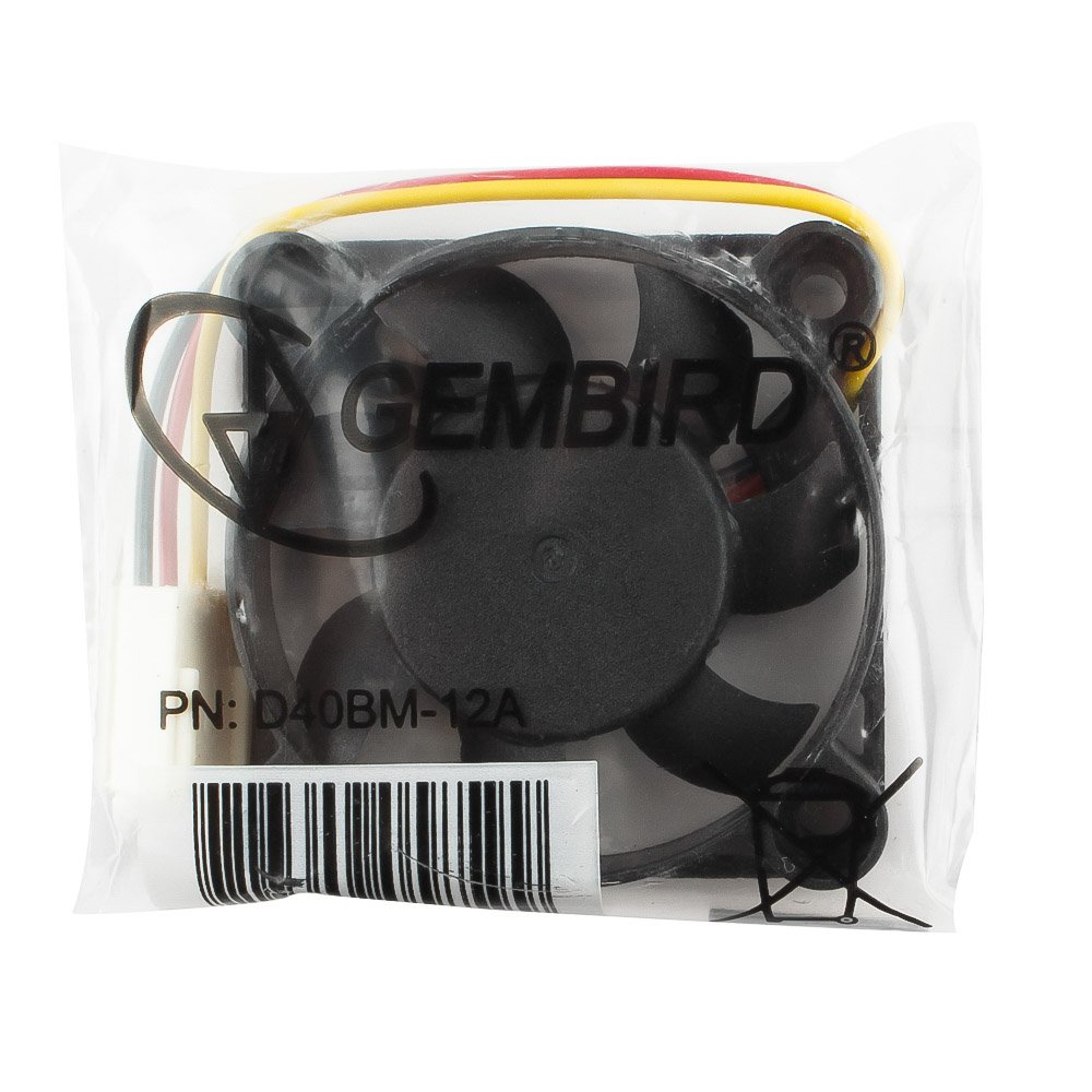 Вентилятор Gembird D40BM-12A 40x40x10мм — изображение 3