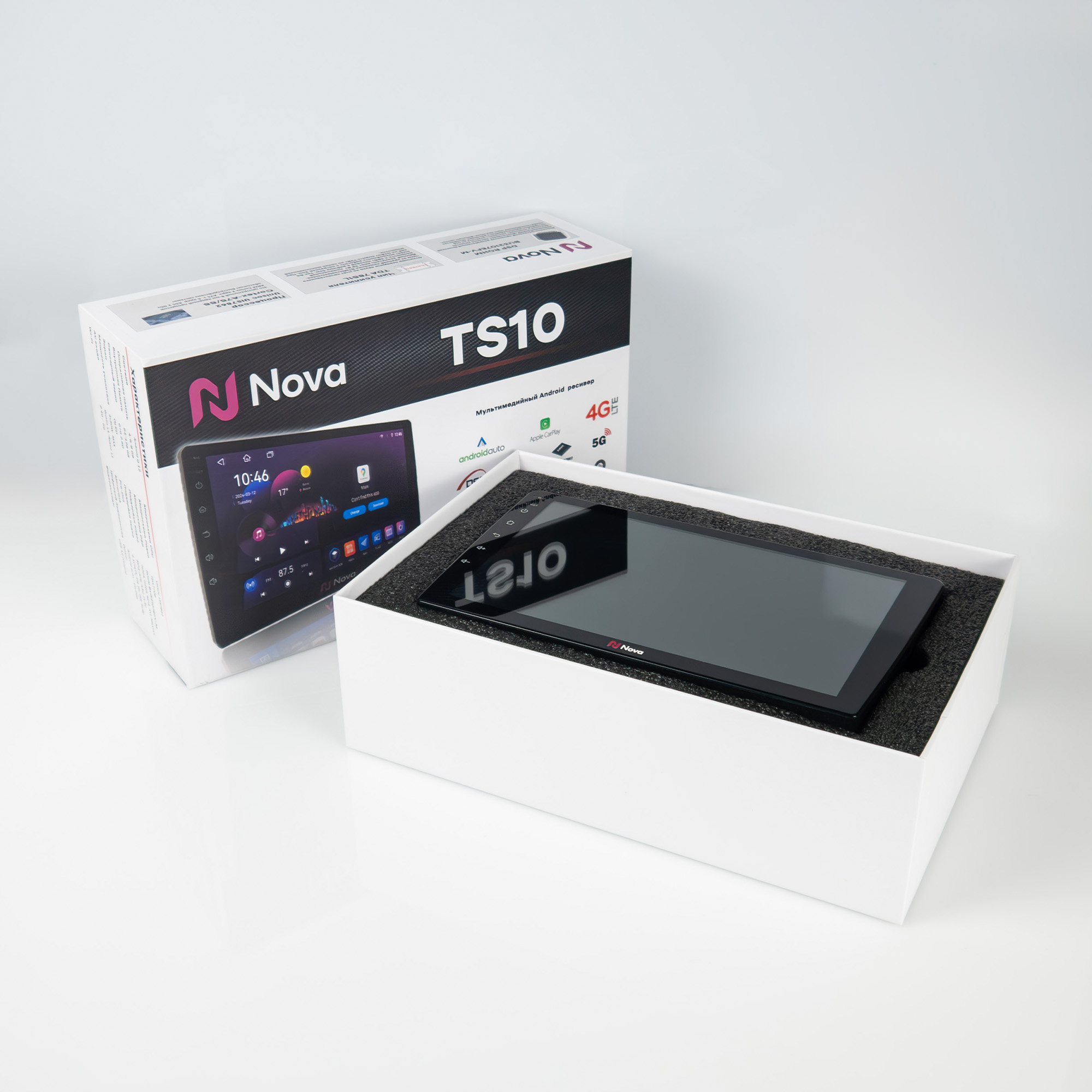 10''Автомагнитола NOVA TS10 S ANDROID12 QLED/ВЕНТ/SIM/4GB/64GB/DSP/3RCA/BT/2USB — изображение 12